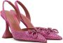 Amina Muaddi Pink Rosie Sling Heels - Thumbnail 4