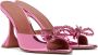 Amina Muaddi Pink Rosie Slipper Heeled Sandals - Thumbnail 4