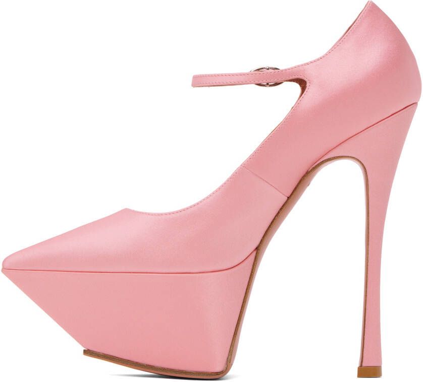 Amina Muaddi Pink Yigit Pumps