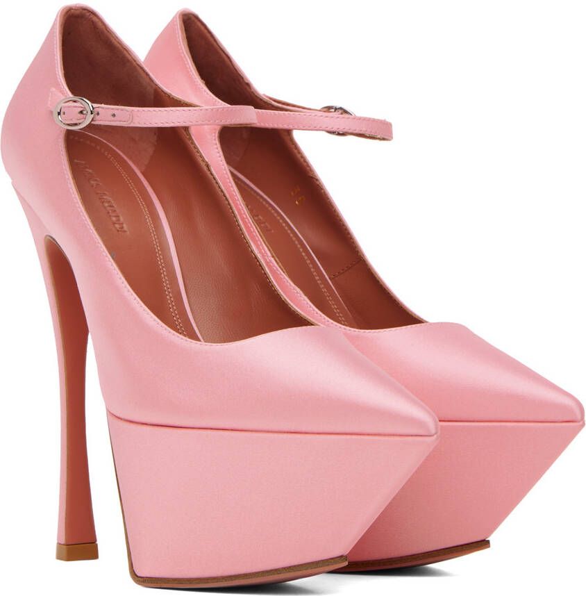 Amina Muaddi Pink Yigit Pumps