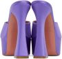 Amina Muaddi Purple Dalida Heeled Sandals - Thumbnail 2