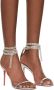 Amina Muaddi Silver Giorgia Heeled Sandals - Thumbnail 4