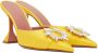 Amina Muaddi SSENSE Exclusive Yellow Begum Mules - Thumbnail 4