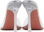 Amina Muaddi Transparent Alexa Glass 105 Slipper Heeled Sandals - Thumbnail 2