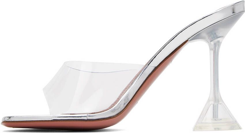 Amina Muaddi Transparent Lupita Glass Slippers