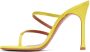 Amina Muaddi Yellow Ami Heeled Sandals - Thumbnail 3