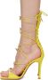 Amina Muaddi Yellow Daisy Heeled Sandals - Thumbnail 3