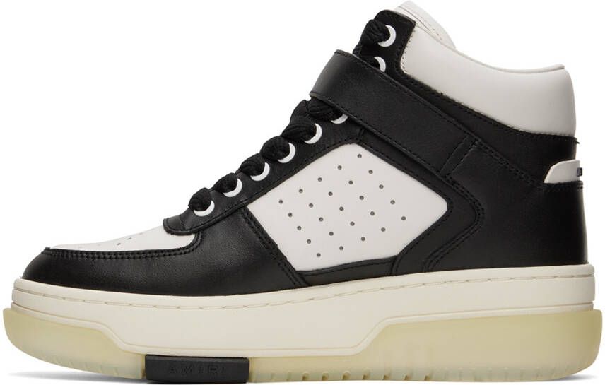 AMIRI Black & White Stadium Mid Sneakers