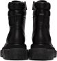 AMIRI Black Crepe Lug Combat Boots - Thumbnail 4