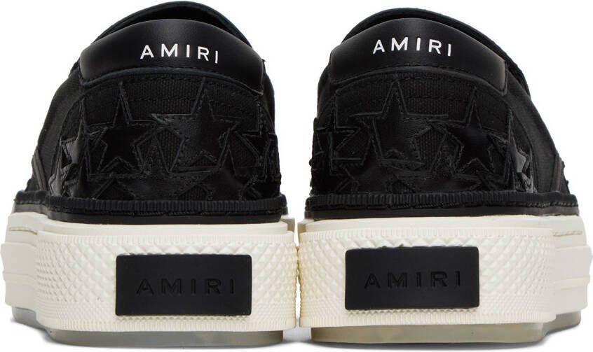 AMIRI Black Stars Court Slip-On Sneakers