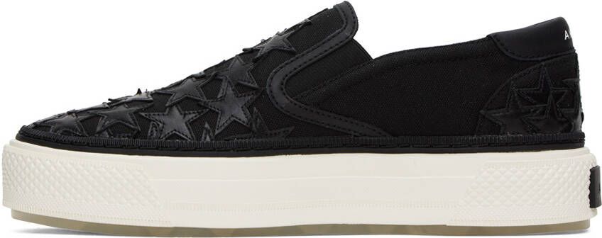 AMIRI Black Stars Court Slip-On Sneakers
