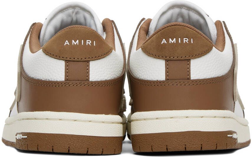 AMIRI Brown & Off-White Skel Top Low Sneakers