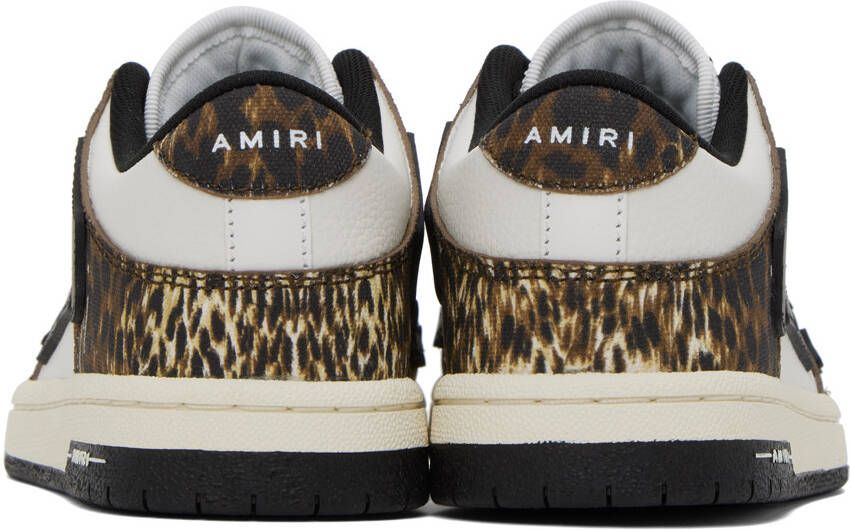 AMIRI Brown & White Skel Top Low Sneakers