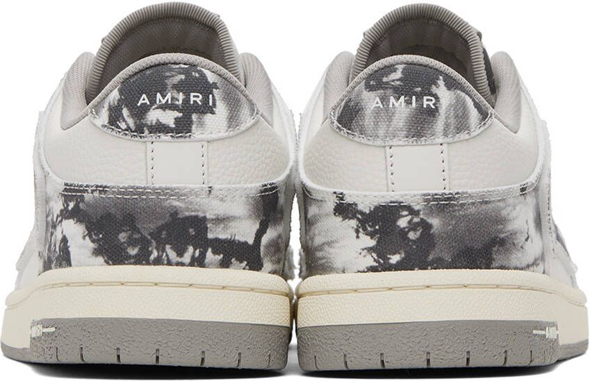 AMIRI Gray Tie Dye Skel Top Low Sneakers