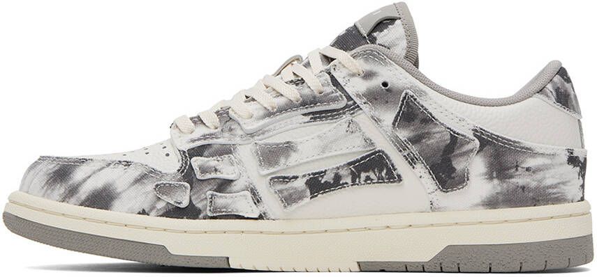 AMIRI Gray Tie Dye Skel Top Low Sneakers