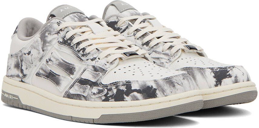 AMIRI Gray Tie Dye Skel Top Low Sneakers