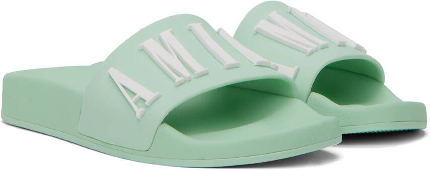AMIRI Green Pool Sandals