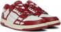 AMIRI Red & White Skel Low Sneakers - Thumbnail 4