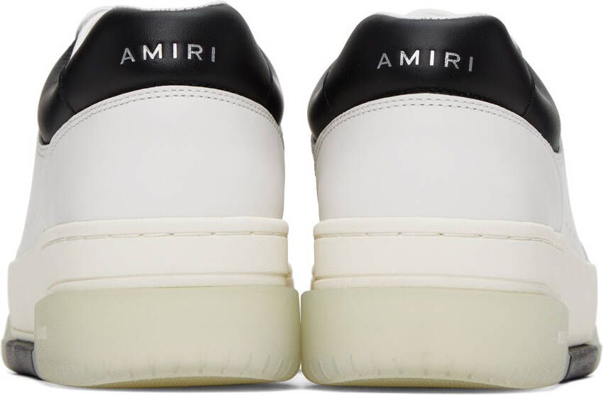AMIRI White & Black Stadium Low Sneakers
