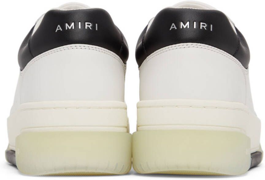 AMIRI White & Black Stadium Low Sneakers