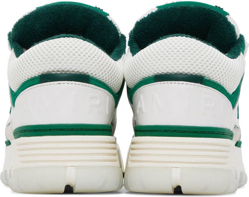 AMIRI White & Green MA-1 Sneakers