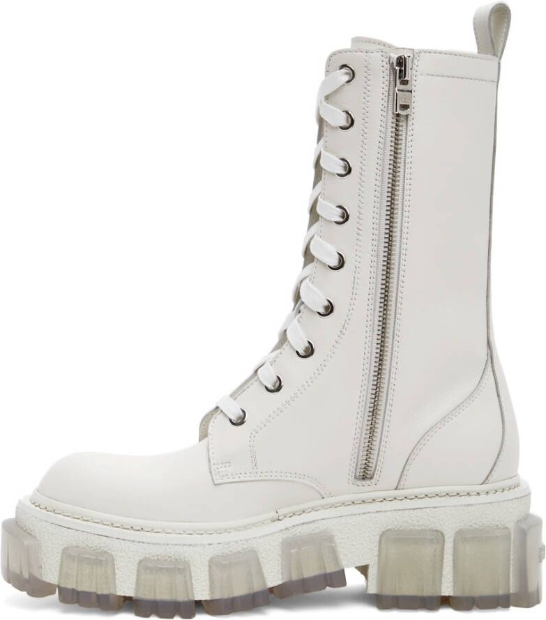 AMIRI White Lug Combat Boots