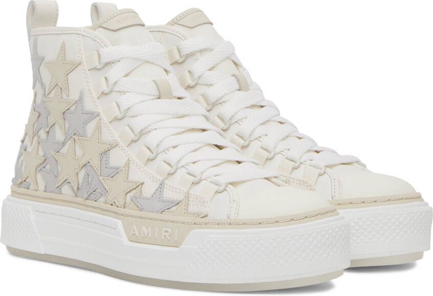 AMIRI White Stars Court High-Top Sneakers