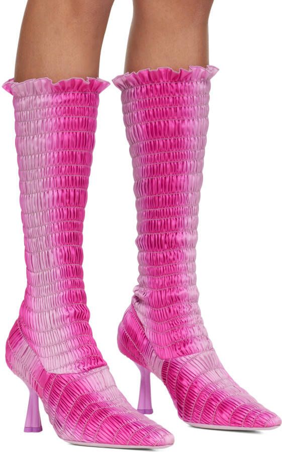 Amy Crookes Pink Lucienne Boots