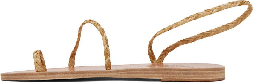 Ancient Greek Sandals Beige Eleftheria Sandals