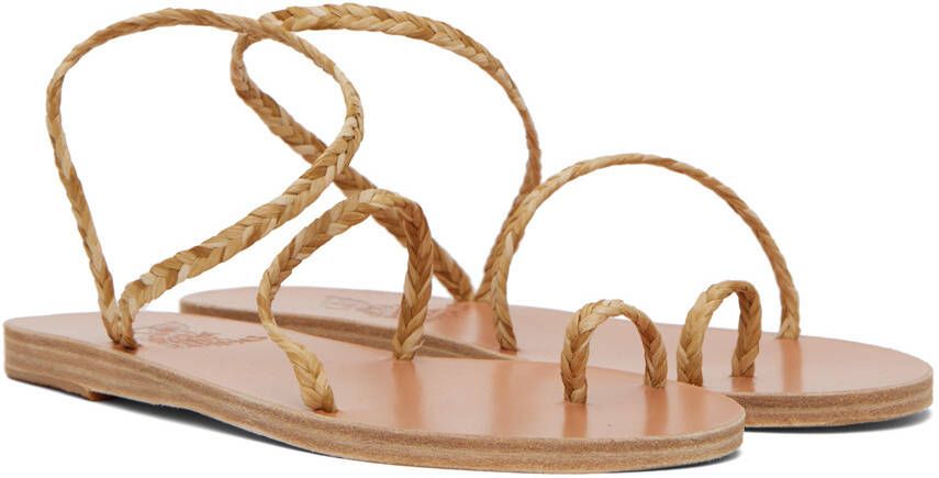 Ancient Greek Sandals Beige Eleftheria Sandals