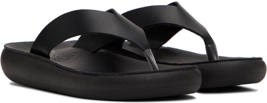 Ancient Greek Sandals Black Charys Comfort Sandals