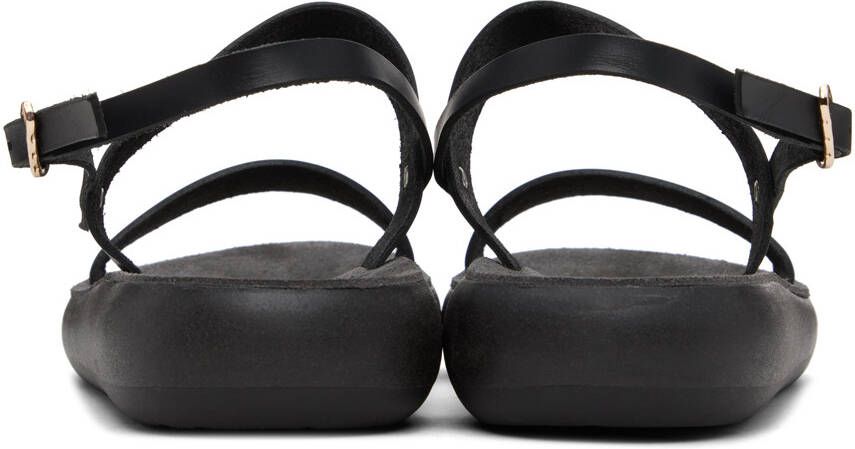 Ancient Greek Sandals Black Clio Comfort Sandals