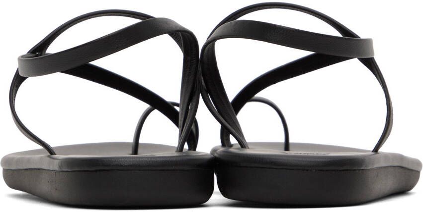 Ancient Greek Sandals Black Euterpe Sandals