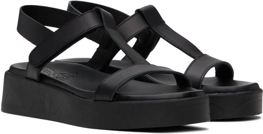 Ancient Greek Sandals Black Myrto Sandals