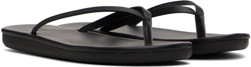 Ancient Greek Sandals Black Saionara Sandals