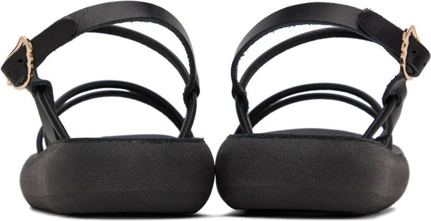 Ancient Greek Sandals Black Taxidi Comfort Sandals