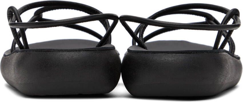 Ancient Greek Sandals Black Taxidi Comfort Sandals