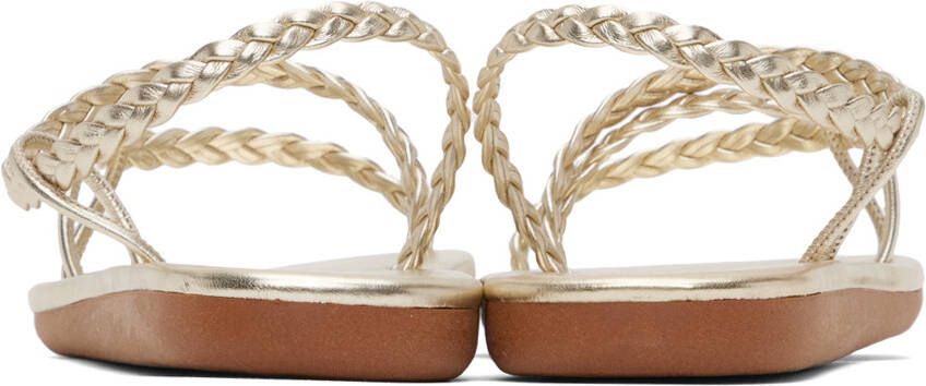 Ancient Greek Sandals Gold Maya Sandals