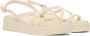 Ancient Greek Sandals White Silia Flat Sandals - Thumbnail 4