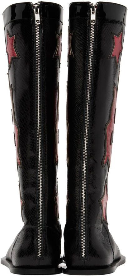 ANDREJ GRONAU SSENSE Exclusive Black Beetle Boxing Boots