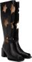 ANDREJ GRONAU SSENSE Exclusive Black Star Cut Boots - Thumbnail 4