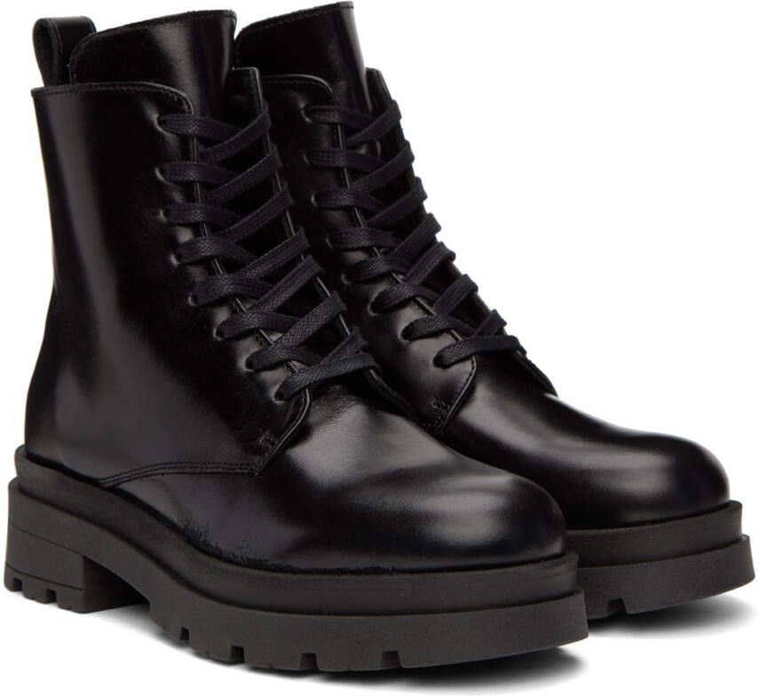 ANINE BING Black Luc Combat Boots