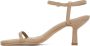 ANINE BING Brown Invisible Heeled Sandals - Thumbnail 3
