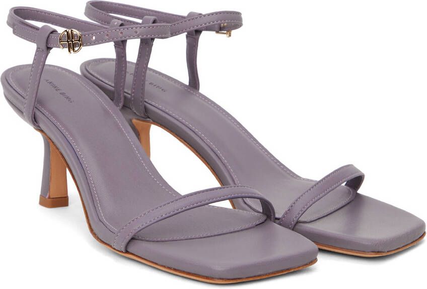 ANINE BING Purple Invisible Heeled Sandals
