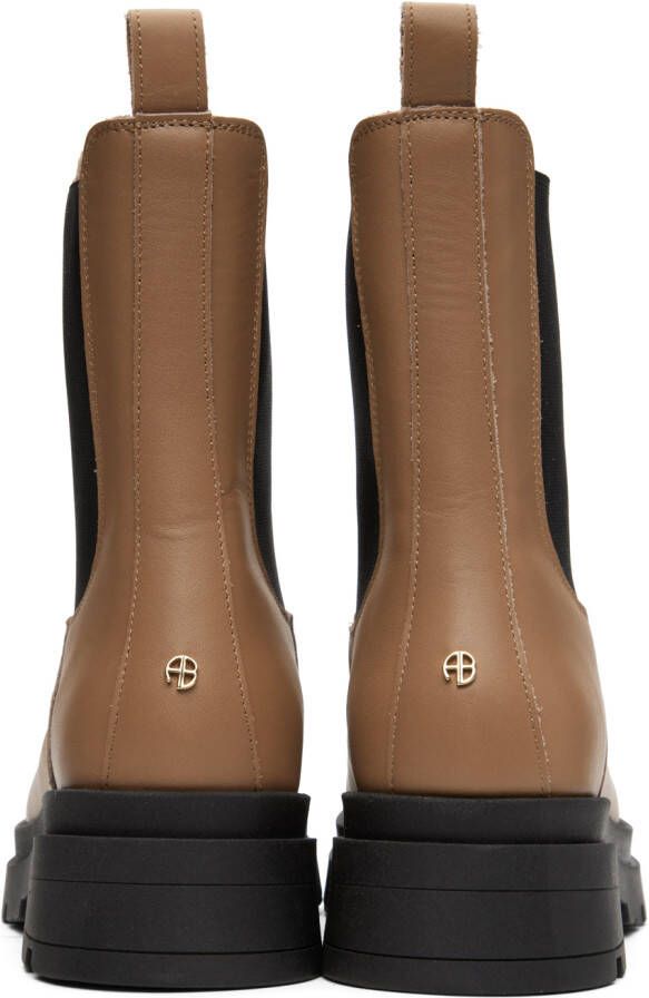 ANINE BING Tan Justine Boots