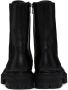 Ann Demeulemeester Black Buckle Lace-Up Boots - Thumbnail 4