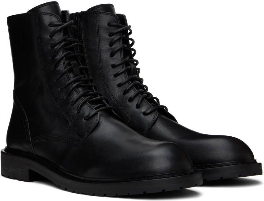 Ann Demeulemeester Black Combat Boots