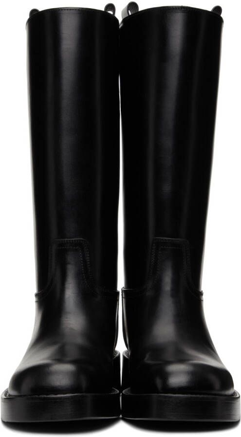 Ann Demeulemeester Leather Stein Boots