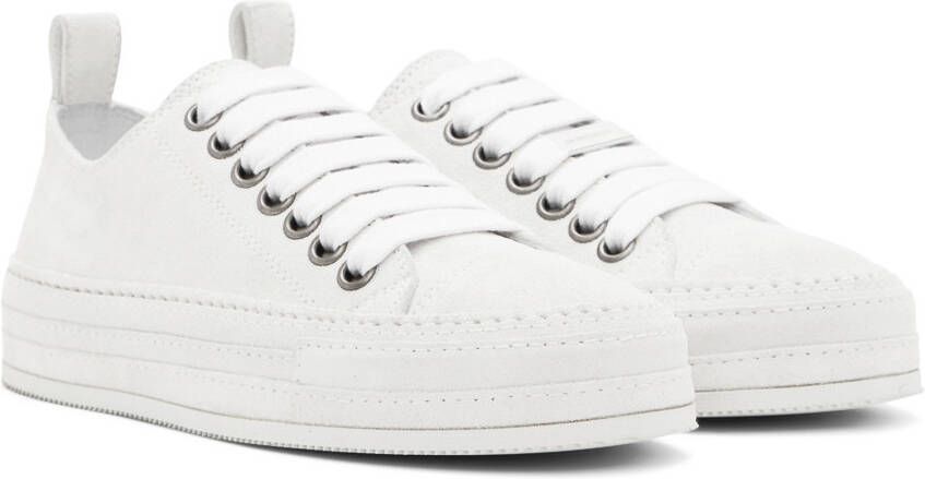 Ann Demeulemeester White Suede Gert Sneakers