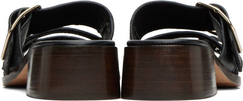A.P.C. Black Aly À Talon Heeled Sandals